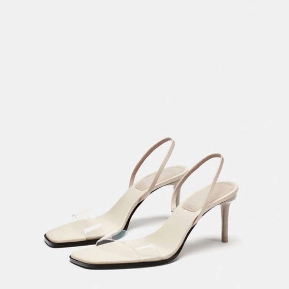 Brand new with tags. Vinyl strap sandals.